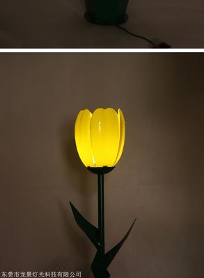流光溢彩，點(diǎn)亮庭院 亞克力郁金香花燈——現(xiàn)代景觀亮化的詩(shī)意之選